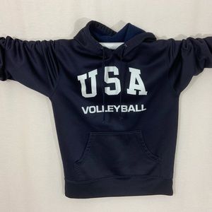 USA Volleyball Navy Hoodie Mens M